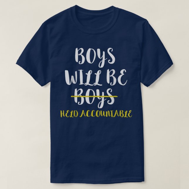 Camiseta Los chicos serán considerados feministas responsab (Diseño del anverso)
