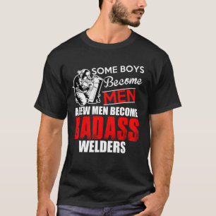 Camiseta Los chicos soldados se convierten en hombres, algu