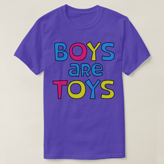Camiseta Los chicos son juguetes (Diseño del anverso)