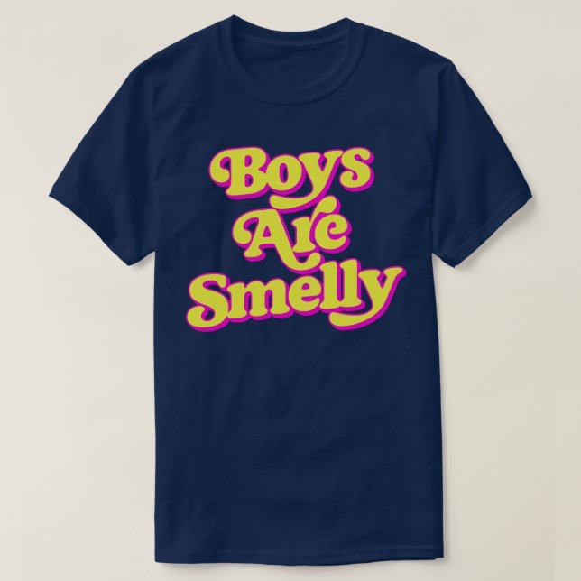 Camiseta Los chicos son malolientes (Diseño del anverso)