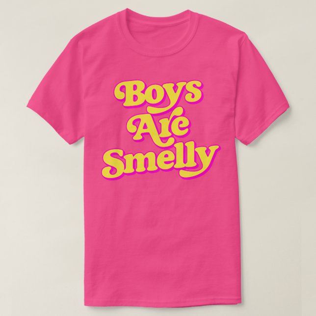 Camiseta Los chicos son malolientes (Diseño del anverso)