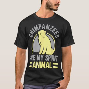 Camiseta Los Chimpancés Son Mi Espíritu Animal Chimp Monkey