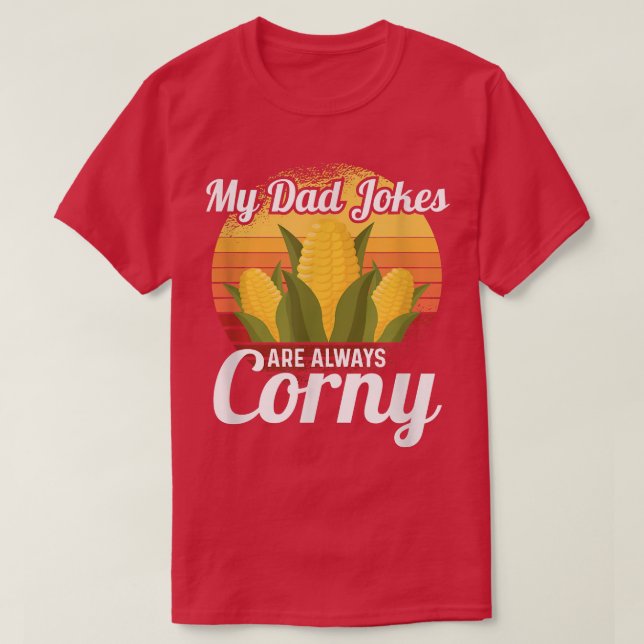Camiseta Los Chistes de papá son siempre vegetales sanos de (Diseño del anverso)