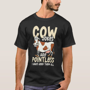 Camiseta Los chistes de vaca son inútiles los he oído todos