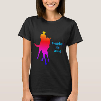 Camiseta Los ciclistas de vestimenta son un arcoiris equili