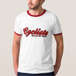Camiseta Los ciclistas pueden ir por horas