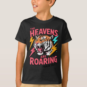 Camiseta Los Cielos Rugen Salmo 19_1 Tigre Cristiano