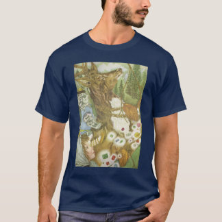 Camiseta Los ciervos y el gato y las joyas
