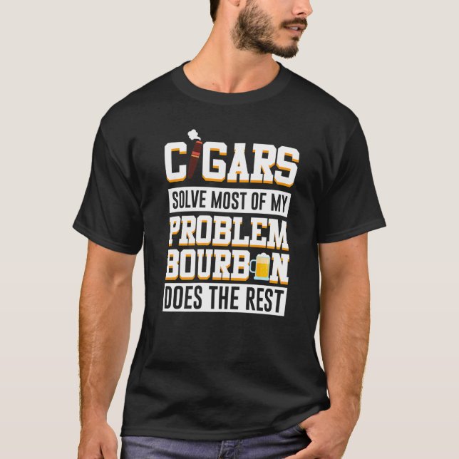 Camiseta Los Cigarros Resuelven La Mayoría De Mi Problema E (Anverso)