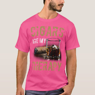 Camiseta Los cigarros son mis cigarrillos de terapia para h