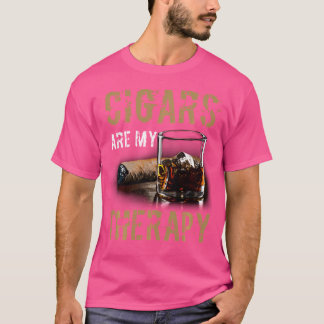 Camiseta Los cigarros son mis cigarrillos de terapia para h