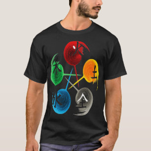 Camiseta Los cinco elementos del diseño de Qigong Tai Chi