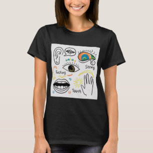 Camiseta Los cinco sentidos