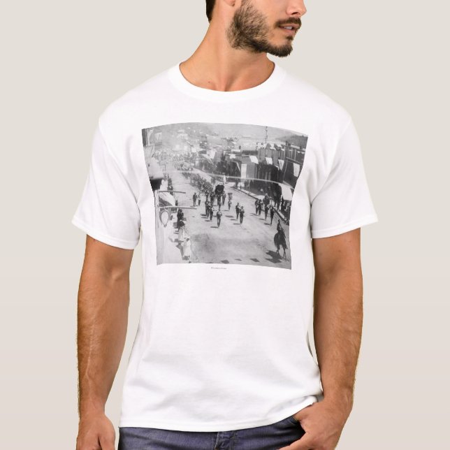 Camiseta Los ciudadanos de Deadwood celebran la realización (Anverso)