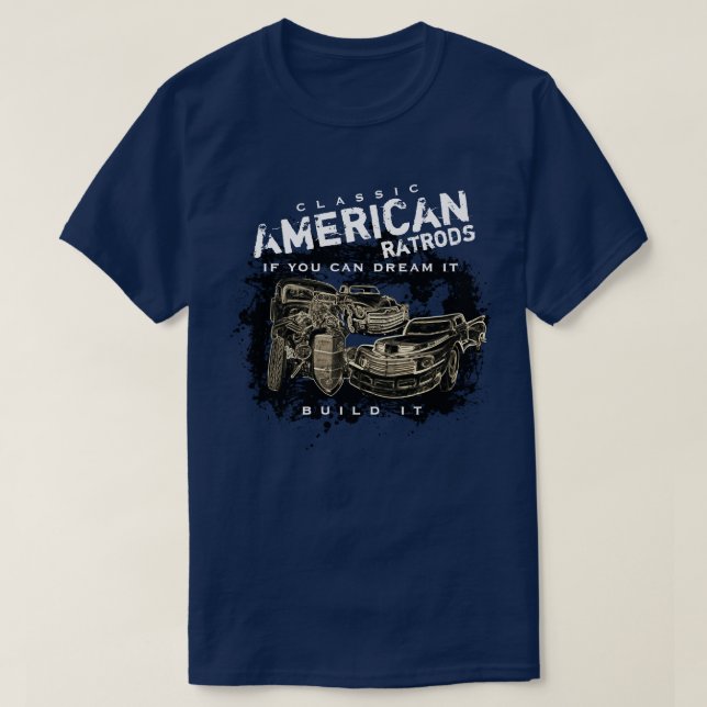 Camiseta Los clásicos ataques estadounidenses lo forjan (Diseño del anverso)