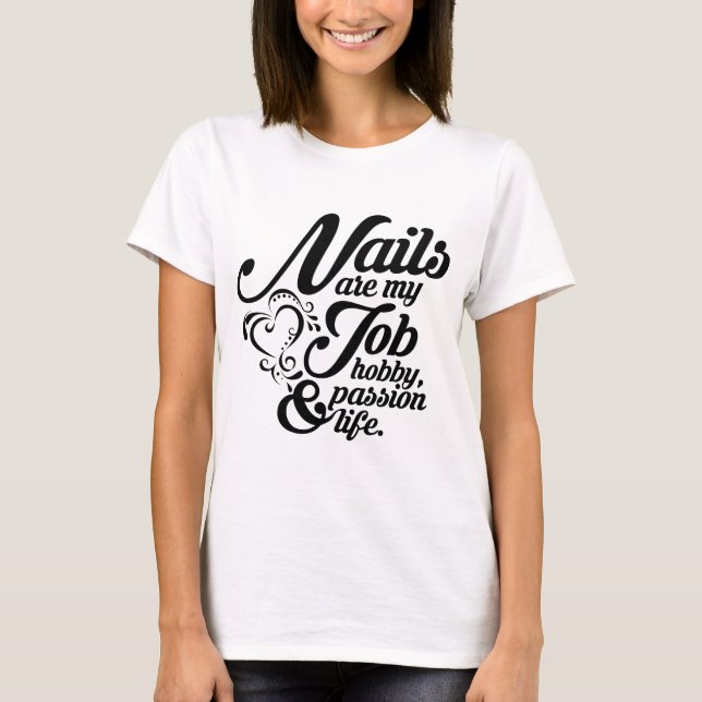 Camiseta Los clavos son mi vida (Anverso)