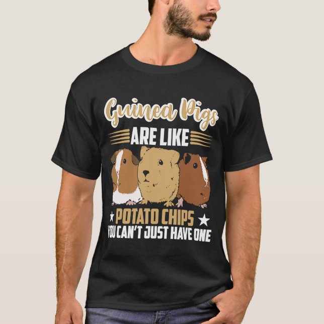 Camiseta los cobayas son como papas fritas Guinea (Anverso)