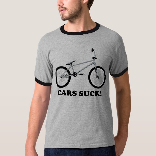 Camiseta ¡Los coches chupan! (Anverso)