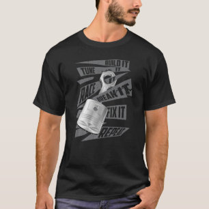 Camiseta Los Coches Construyen Tune It Race It Break It Fij