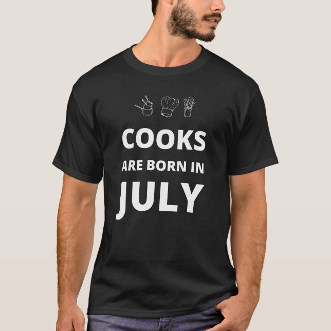 Camiseta Los cocineros nacen en julio (Anverso)