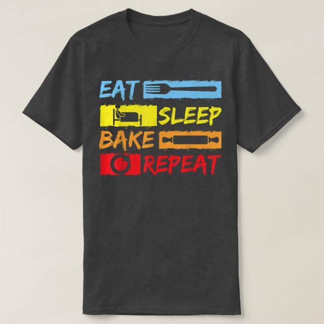 Camiseta Los cocineros que preparan comida para dormir Bake (Diseño del anverso)