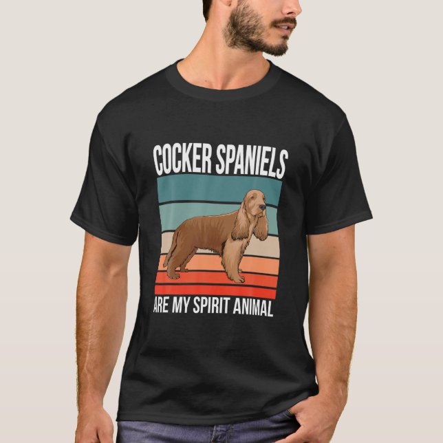 Camiseta Los Cocker Spaniels son mis dueños de perros de an (Anverso)