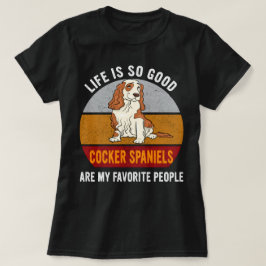 Camiseta Los Cocker Spaniels son mis seres queridos Perro M