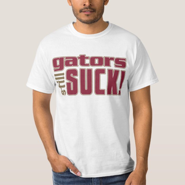 Camiseta ¡los cocodrilos todavía CHUPAN! (Anverso)
