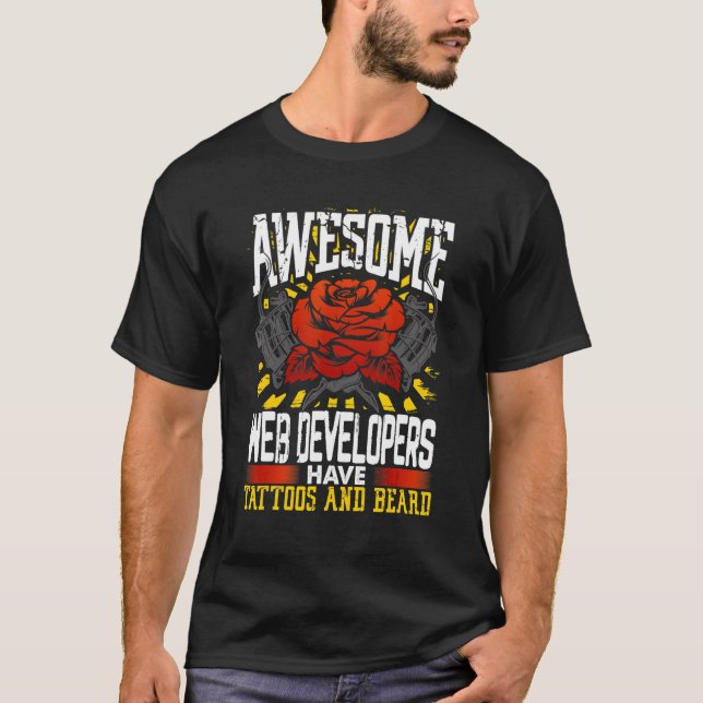 Camiseta Los codificadores web impresionantes tienen tatuaj (Anverso)