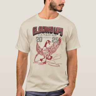Camiseta ¡Los codos arriba! Canadá: Cultura de hockey sobre