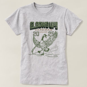 Camiseta ¡Los codos arriba! Canadá: Cultura de hockey sobre