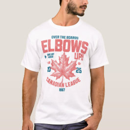 Camiseta ¡Los codos arriba! Sobre el hockey de la liga cana