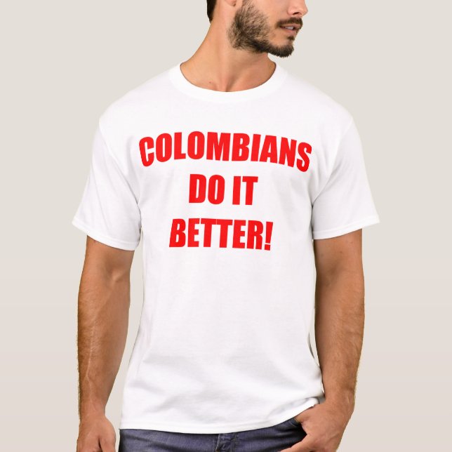 CAMISETA LOS COLOMBIANS MEJORA (Anverso)