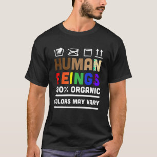Camiseta Los colores de los seres humanos pueden variar en 