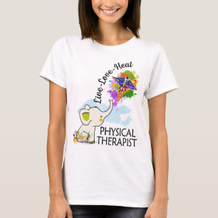 Camiseta los colores del elefante fisioterapeuta para la sa