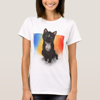 Camiseta Los colores lindos del gato - descolórese al