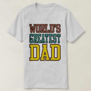 Camiseta Los colores más grandes del tono medio del papá de