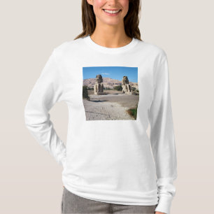Camiseta Los colosos de Memnon, estatuas de Amenhotep