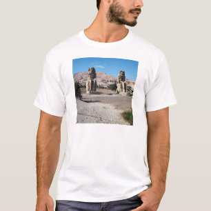 Camiseta Los colosos de Memnon, estatuas de Amenhotep