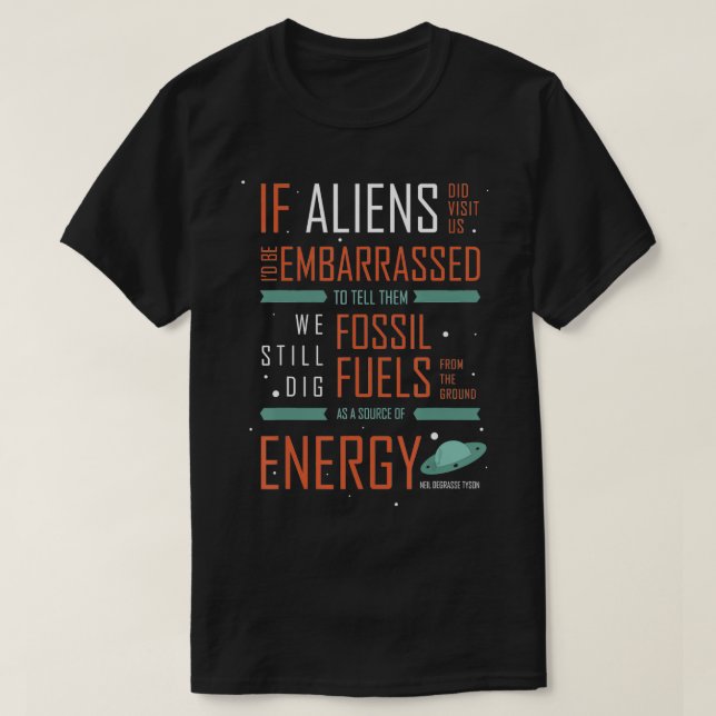Camiseta Los combustibles fósiles como energía (Diseño del anverso)