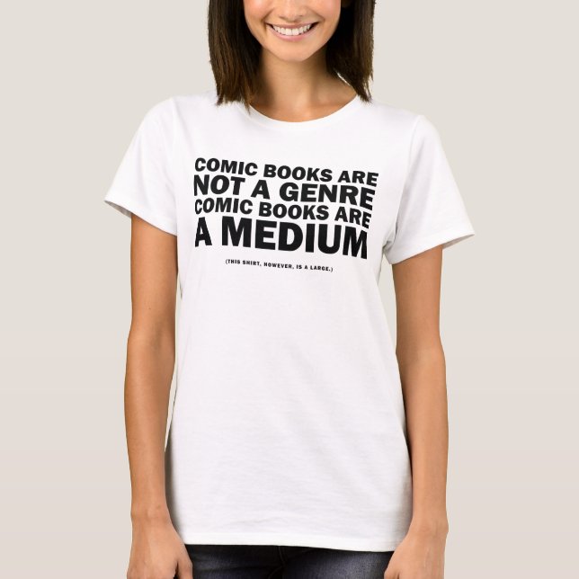 Camiseta los cómics no son un género (Anverso)