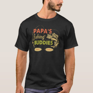 Camiseta Los compañeros de pesca de papá Nombre personaliza