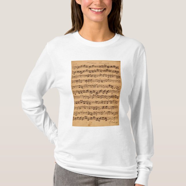 Camiseta Los conciertos de Brandenburger, No.5 D-Dur, 1721 (Anverso)
