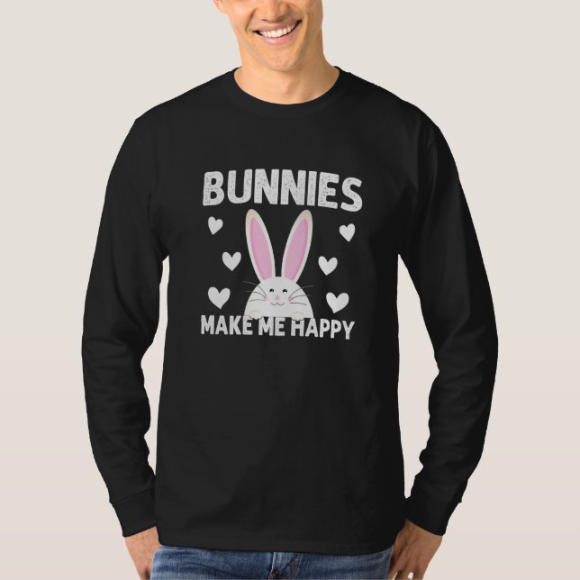 Camiseta Los conejitos me hacen divertida Chica feliz niño  (Anverso)