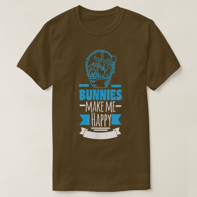 Camiseta Los conejitos me hacen feliz  (Diseño del anverso)