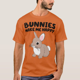 Camiseta Los conejitos me hacen feliz la pascua dulce de la
