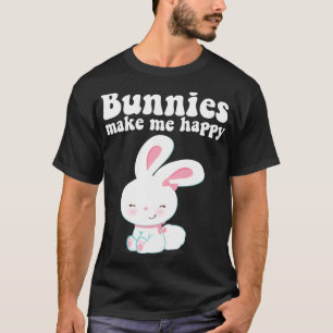 Camiseta Los conejitos me hacen feliz niño Chica