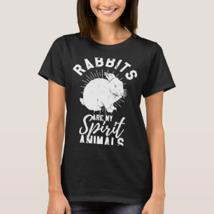 Camiseta Los conejos son mis espíritus animales dueños de c