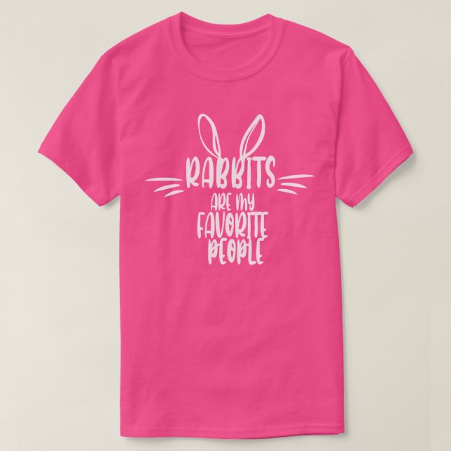 Camiseta Los conejos son mis favoritos (Diseño del anverso)