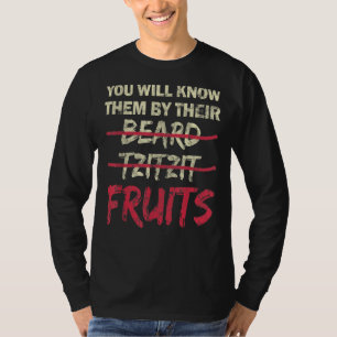 Camiseta Los conocerás por su barba Tzitzit Frutas